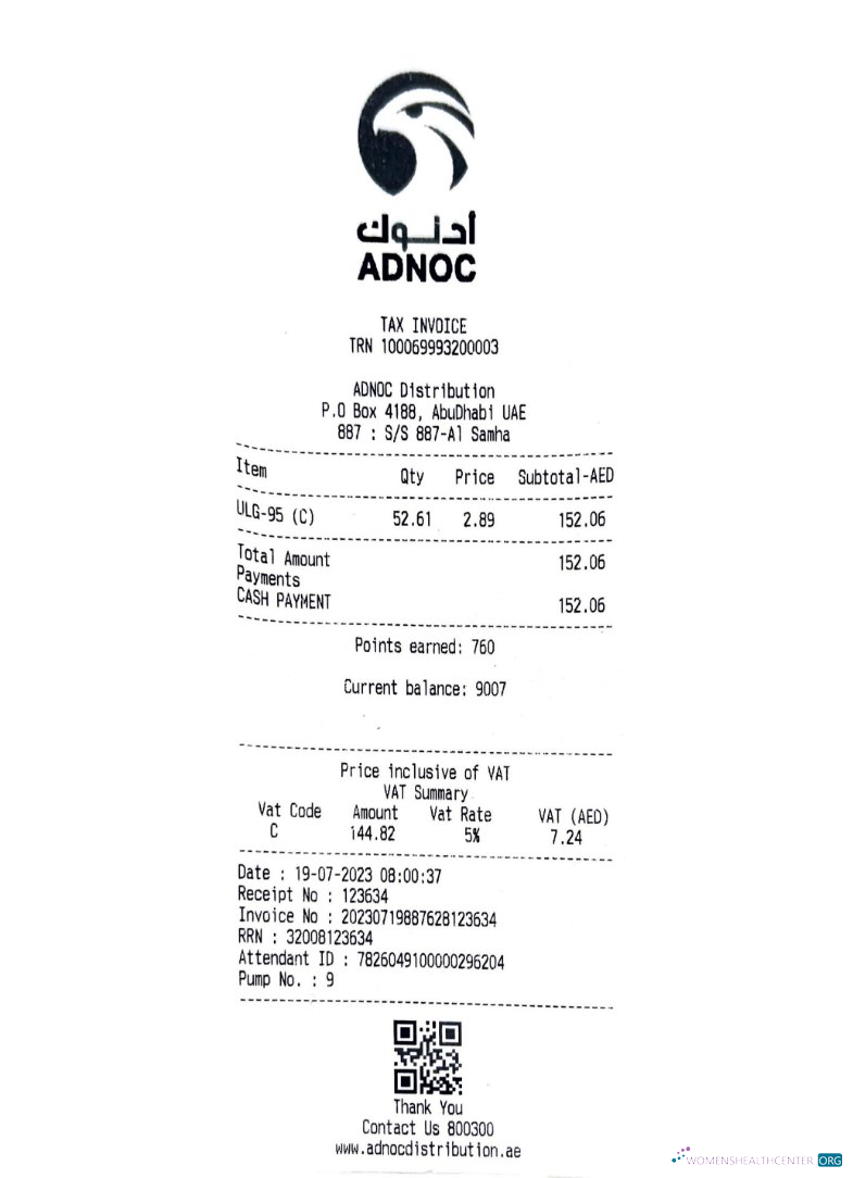 Download Adnoc company payment receipt Photoshop template